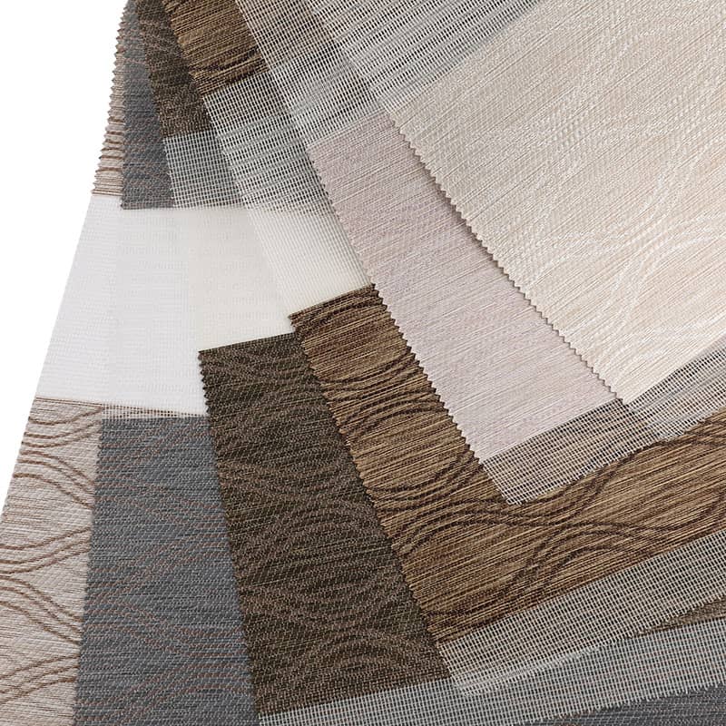 F040 Camera da letto dell'hotel Tenda giorno-notte Tessuto semi-oscurante zebrato