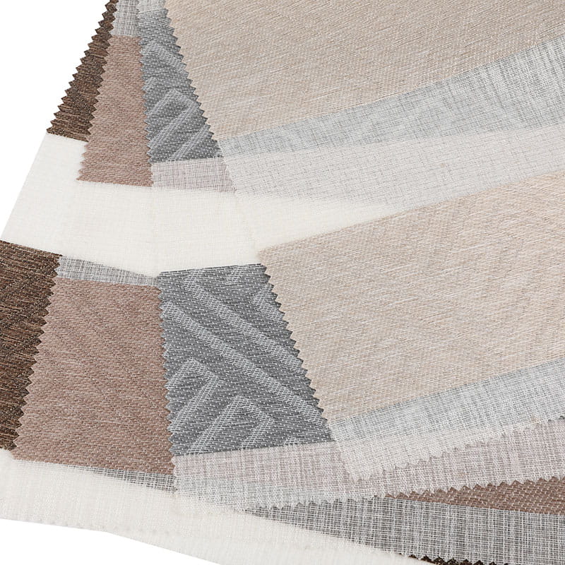 GD10 Tessuto per tende Zebra semi-oscurante a doppio strato di trasmissione della luce