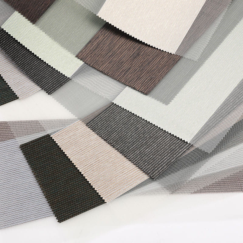 F078 Camera da letto Tessuto per tende zebrato semi-oscurante a doppio strato