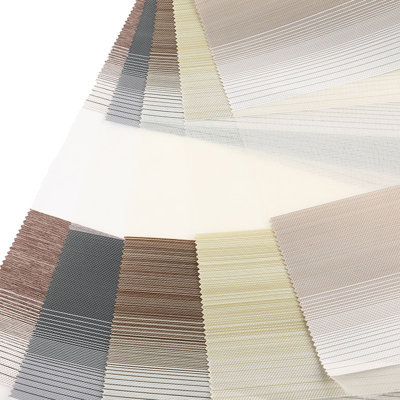 YX04 Tessuto per tende Zebra semi-oscurante a doppio strato leggero e morbido