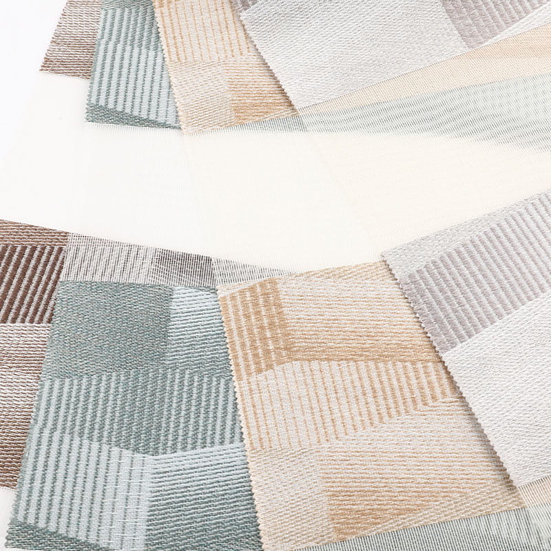 Tessuto cieco della zebra del ricamo del jacquard di blackout dell'ufficio YX010